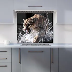 Puma's Determined Splash Premium Glass Kitchen Splashback W600mm x H750mm