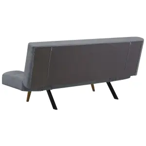 Beliani Retro Sofa Bed INGARO Grey