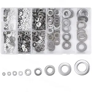 800Pcs Round Flat Repair Washers Stainless Steel For Screws Bolts M2 M2.5 M3 M4