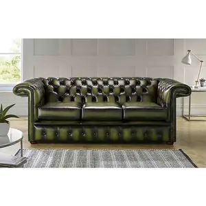 Chesterfield Charlotte Settee Real Leather