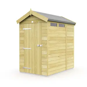 DIY Sheds 4x6 Apex Security Shed - Single Door (4ft x 6ft) 4 x 6