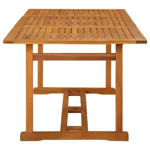 Berkfield Garden Dining Table 180x90x75 cm Solid Acacia Wood