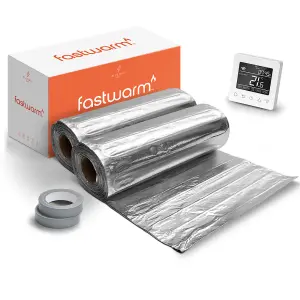 Fastwarm Electric Underwood Heating Mat Kit - 20m - WiFi White Thermostat