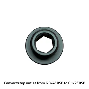 Nes Home Modern Round Matte Black Exposed Thermostatic Shower Mixer Bar Valve Wall Mounted with TOP 3/4" and Bottom 1/2" BSP