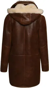 House Of Bruar Ladies Sheepskin Duffle Coat