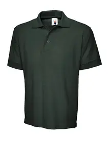 Uneek - Unisex Premium Poloshirt - 50% Polyester 50% Cotton - Bottle Green - Size 2XL