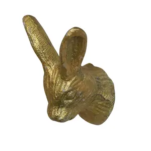 Melody Maison Gold Rabbit Head Drawer Knob