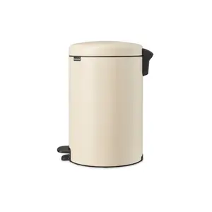 Brabantia NewIcon 20 Litre Soft Closing Pedal Bin Soft Beige