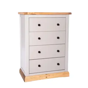 Bomporto 4 Drawer Chest of Drawers Brass Knob