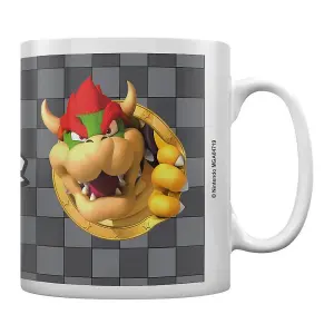 Super Mario Portrait Bowser Mug Grey (One Size)