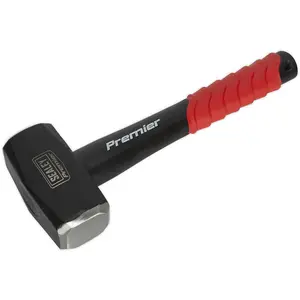 Durable 4lb Club Hammer with Fibreglass Shaft and Rubber Grip