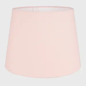 ValueLights Aspen Modern Tapered Table Floor Lamp Light Shade with Pink Fabric Finish