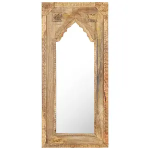 Berkfield Mirror 50x3x110 cm Solid Mango Wood