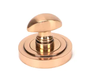 From The Anvil Polished Bronze Round Thumbturn Set (Art Deco)