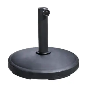 SunDaze 12kg Cement Concrete Round Parasol Base with Tube & Adapters