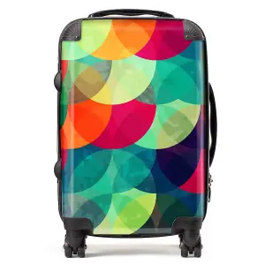 Colourful Grunge Circle Pattern Suitcase - Cabin