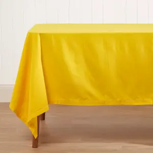 Homescapes Yellow Tablecloth 178 x 300 cm