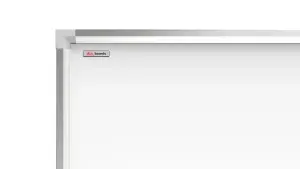 ALLboards Combination Board 2 in 1 Whiteboard & Grey Felt Board with Aluminium Frame 120x90cm, Pin Board Magnetic Board