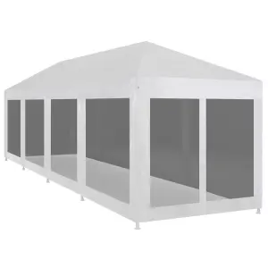 Berkfield Party Tent with 10 Mesh Sidewalls 12x3 m