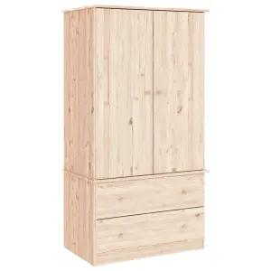 Wardrobe ALTA 90x55x170 cm Solid Wood Pine