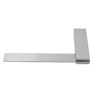 4" 100mm Engineer Tri Set Square Right Angle Straight Edge Stainless Steel