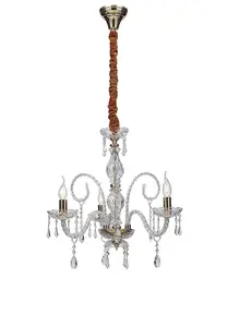 Luminosa MONALISA 3 Light Chandeliers Gold, Crystal 53x70cm