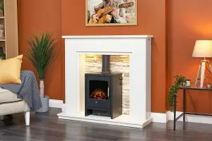 Adam Bergen Electric Stove in Charcoal Grey