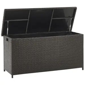 Storage Box PE Rattan Brown MODENA