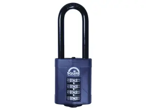 Squire CP50/2.5 Heavy-Duty Combination Padlock with Extra Long Shackle for Ultimate Security