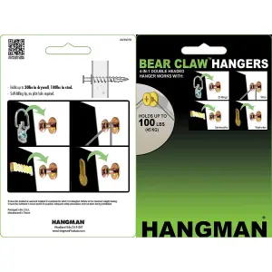 Hangman Gold Bear Claw Picture Hanging Screws (25 Pack) BCK-25