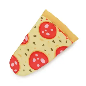 Pepperoni Pizza Slice Shaped Heat Resistant Single Oven Glove Mitten