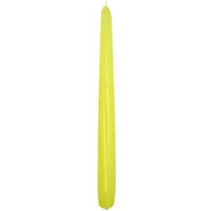 Tapered Dinner Candles, Pack of 10, Unscented, Long Burning Time, 24 cm / 19.45" (Pistachio, Varnished)