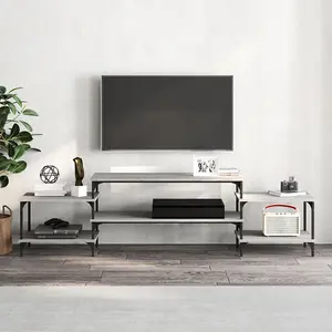 Berkfield TV Cabinet Grey Sonoma 197x35x52 cm Engineered Wood