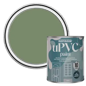 Rust-Oleum All Green Satin UPVC Paint 750ml