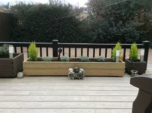 Large Decking Planter 1.8m L x 0.4m W x 1 Board High