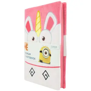 Despicable Me Unicorn Fluffy A5 Notebook Pink/White (One Size)