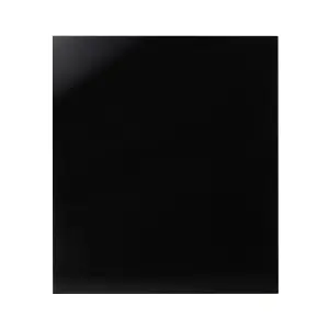 GoodHome Black Glass Splashback, (H)800mm (W)900mm (T)5mm