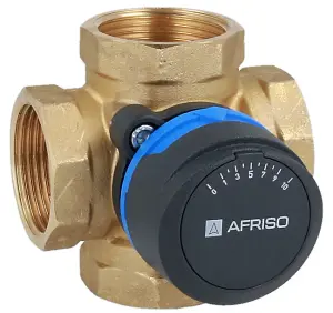 Afriso 4-way 5/4" Inch BSP Female DN32 Universal Mixing Valve Heating Cooling Systems