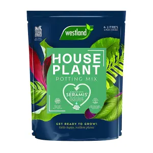 Westland Houseplant Potting Mix Compost Indoor Plant 4 Litres & Feed Concentrate