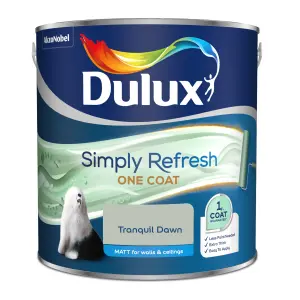 Dulux One coat Tranquil dawn Matt Emulsion paint, 2.5L