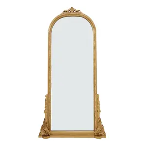 Baroque Decorative Wall Mounted Mirror Shatterproof in Gold