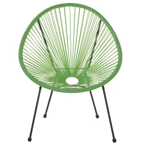 Garden Chair ACAPULCO II PE Rattan Green