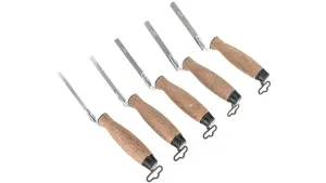 Toolty Tuck Pointing Jointing Finger Trowel Set with Cork Handle Stainless Steel - 5 PCS 6, 8, 10, 12, 14mm Bricklayer DIY