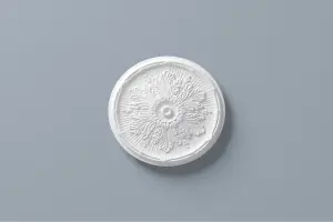 Ceiling Rose Resin Strong Lightweight Design Easy Fix 54cm  Diameter Paintable