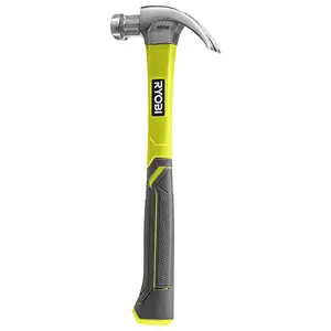 Ryobi Fibreglass Curved Claw Hammer (450g) RHHCC450