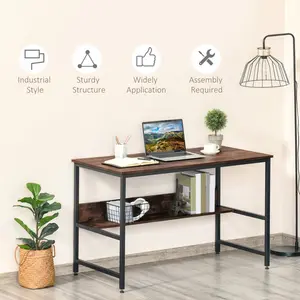 Correia Writing Desk Black / Brown