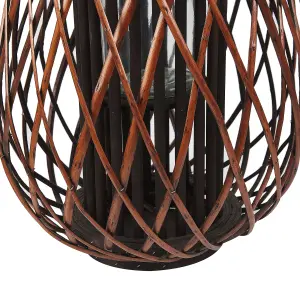 Beliani Boho Lantern KIUSIU Wood Brown