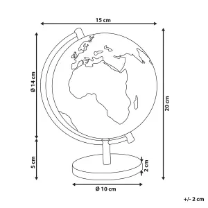 Beliani Modern Globe COOK Black