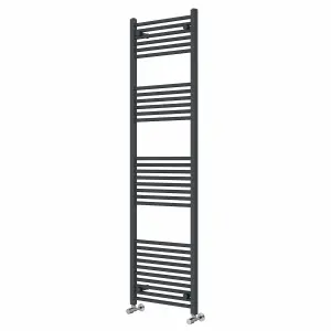 Right Radiators 1800x500 mm Straight Heated Towel Rail Radiator Bathroom Ladder Warmer Anthracite