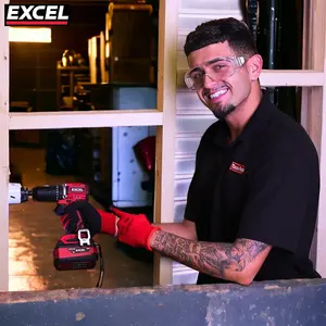 Excel 18V Cordless Brushless Combi Drill with 2 x 5.0Ah Battery & Charger